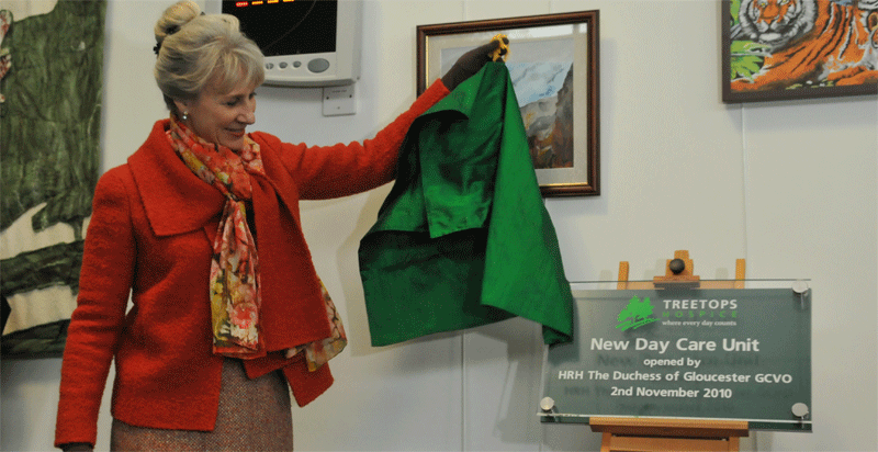 The Duchess of Gloucester opens the new Day Care area
