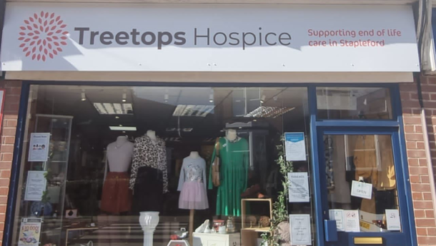 Stapleford charity shop front