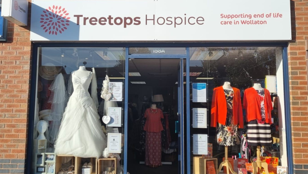 Treetops charity shop in Wollaton