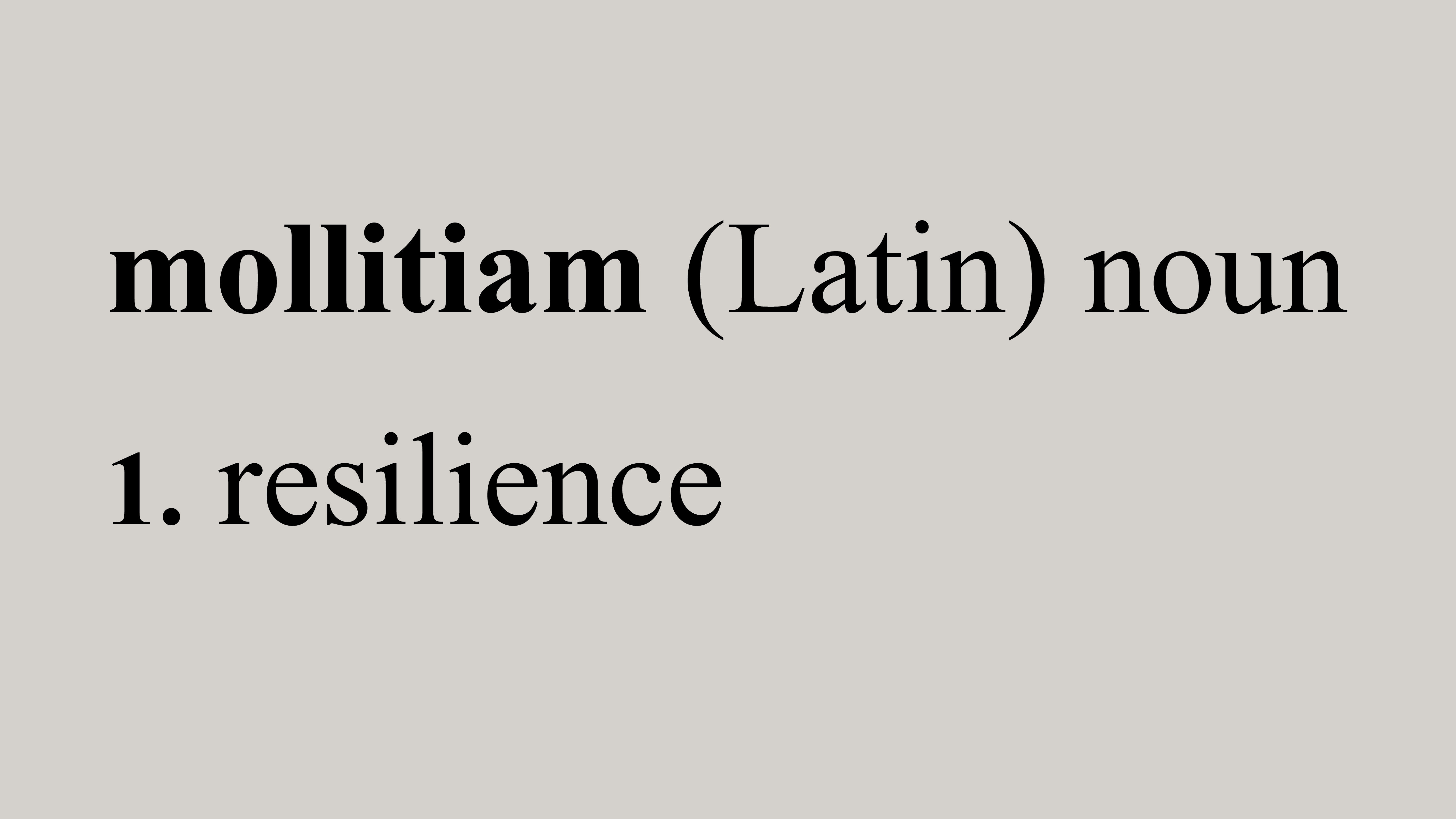 Mollitiam definition