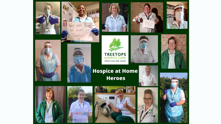 Montage of Treetops Hospice at Home nurses