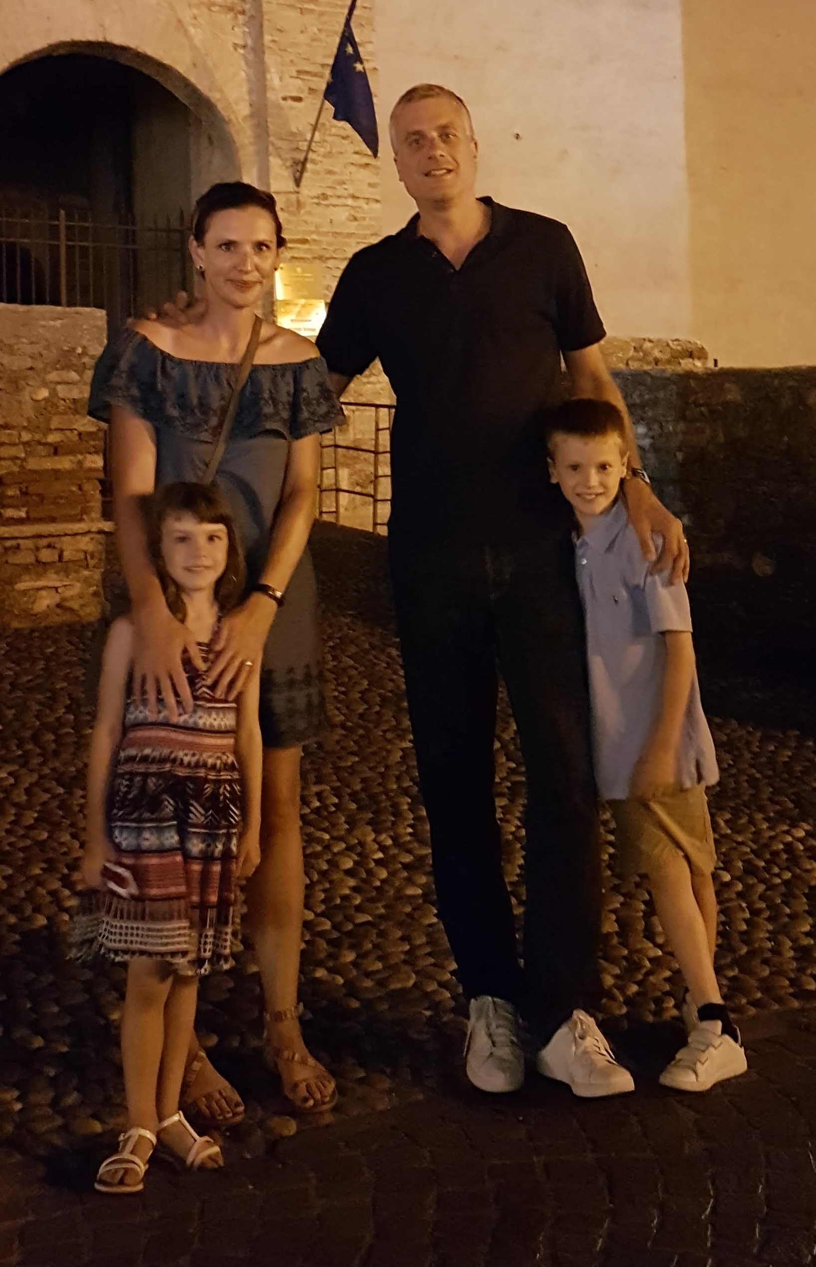 Family photo on holiday
