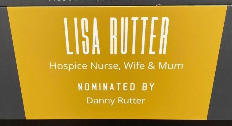 1884 Wall plaque for Lisa Rutter