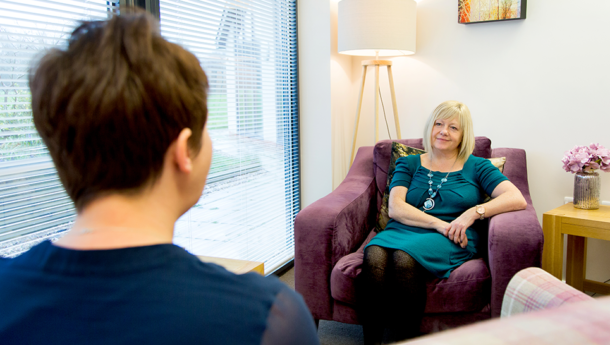 Counselling session for an adult