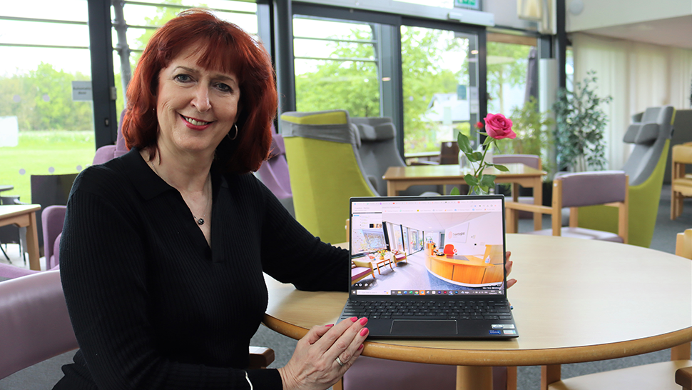 Treetops chief executive Julie Heath proudly launches new 360 tour of hospice