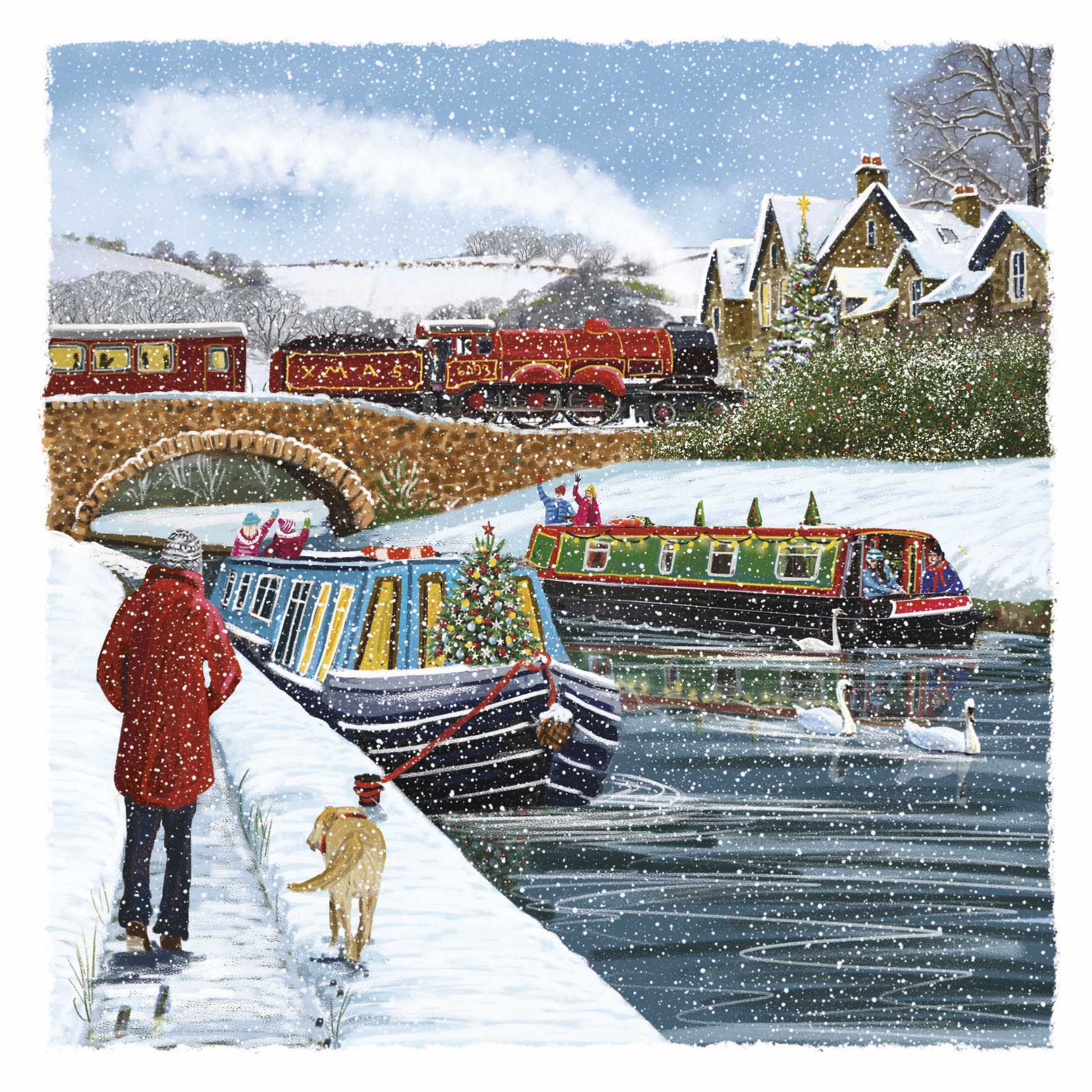 Card 14 - Christmas at the Canal